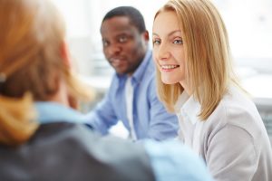 smiling business woman