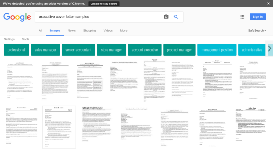 Google Images offers an array of executive cover letter samples that you might find helpful.