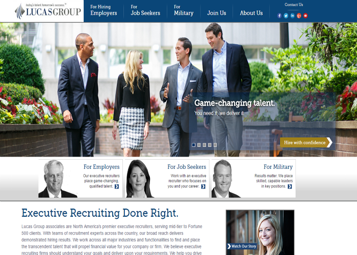 Online Review of LucasGroup.com - Executive Recruitment Firm